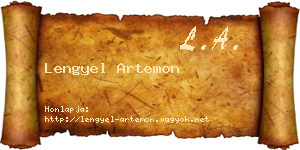 Lengyel Artemon névjegykártya